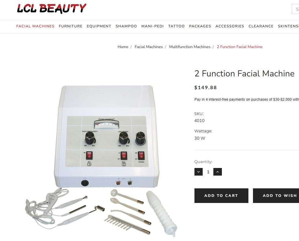 New in Box Evotad Skin Care 2-1 Facial Care unit