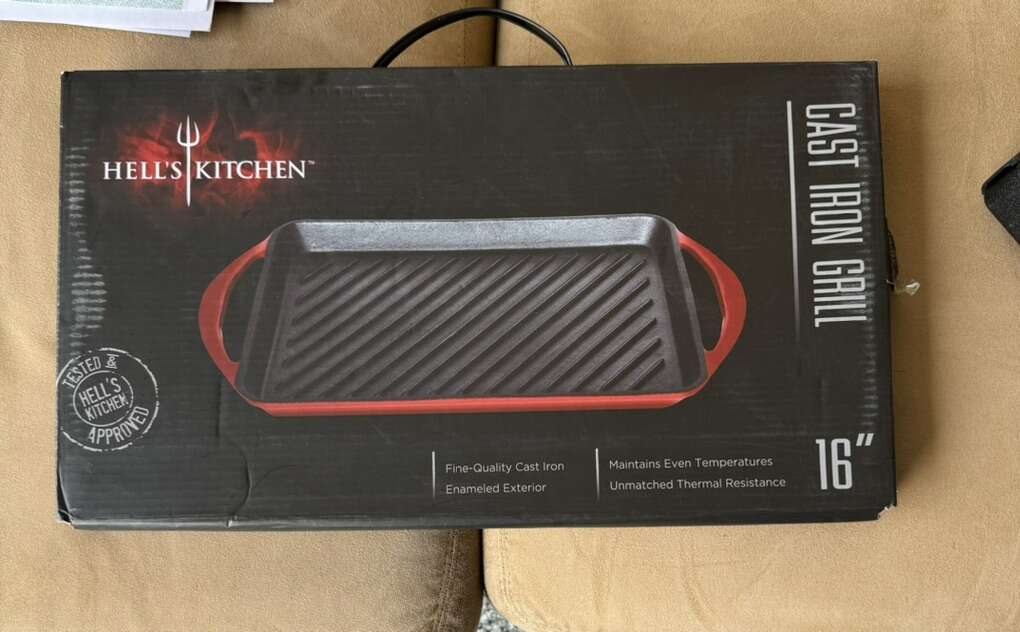 Hell's Kitchen 16in Cast Iron Grill