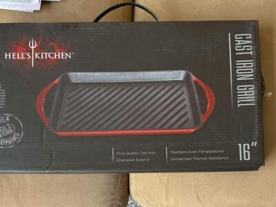 Hell's Kitchen 16in Cast Iron Grill