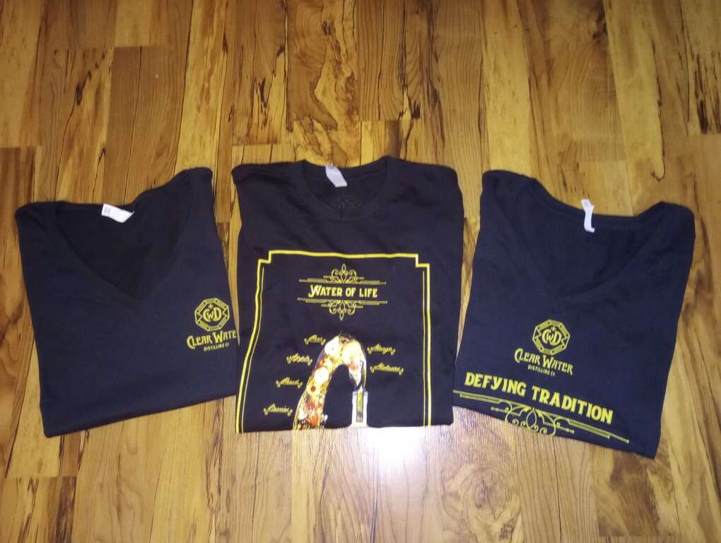 Clear Water Distilling Co. Shirts~NEW~TAKE ALL 3 FOR $10