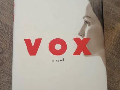 'Vox' Hardcover~Dystopian Novel