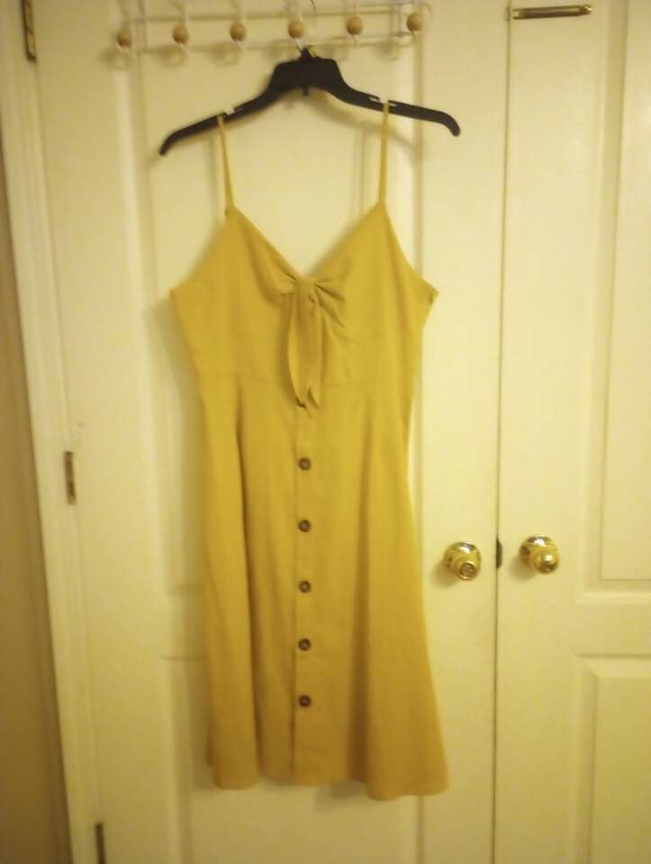 Mustard Yellow Strappy Dress~XL