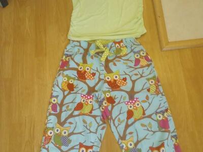 Owl Pajama Set~size Small