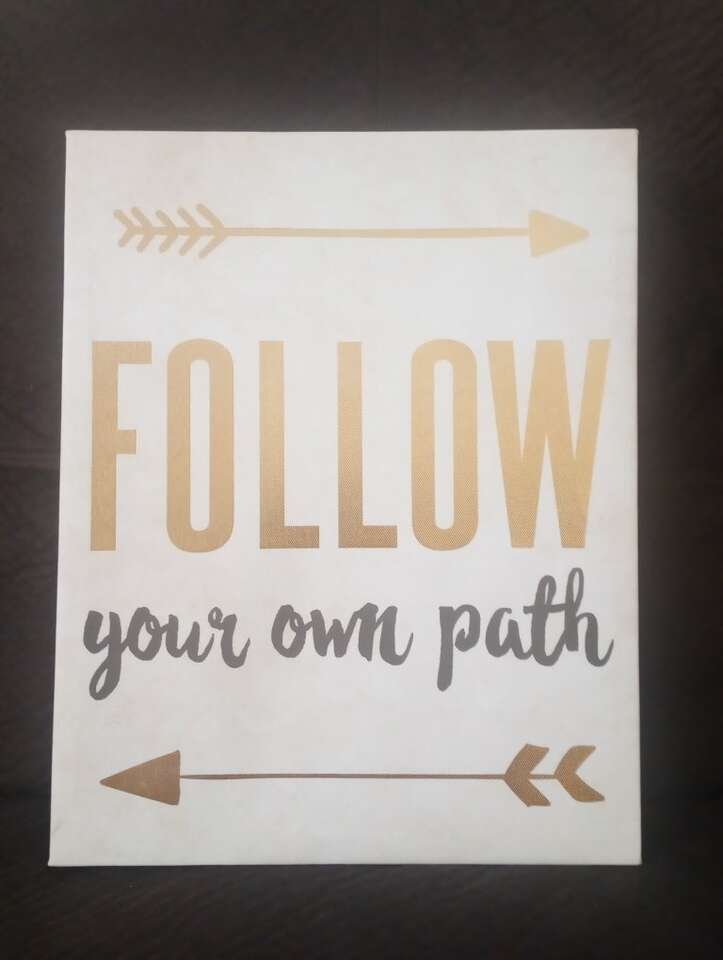 Follow Your Own Path Canvas Wall Decor