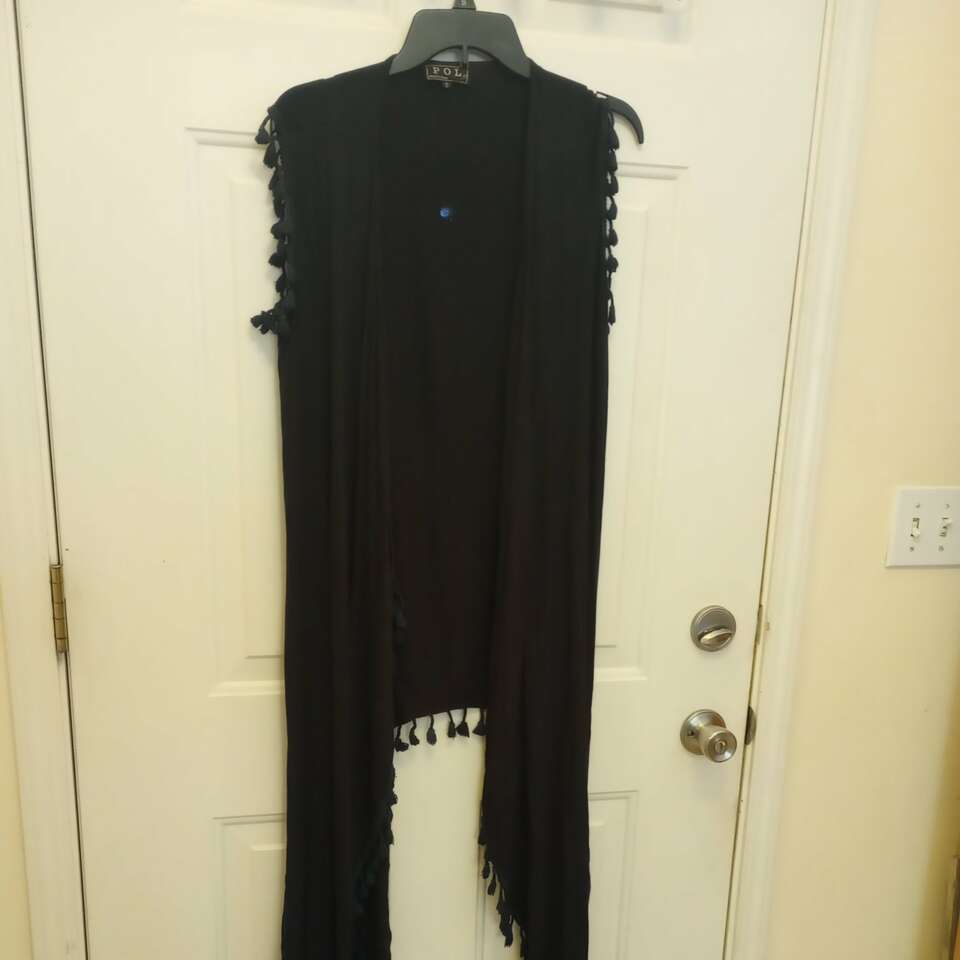 Navy Blue Shawl Type Top