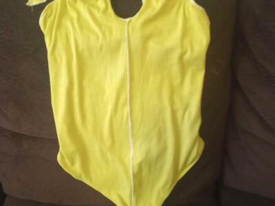 Neon Yellow Bodysuit ~ New w/Tags