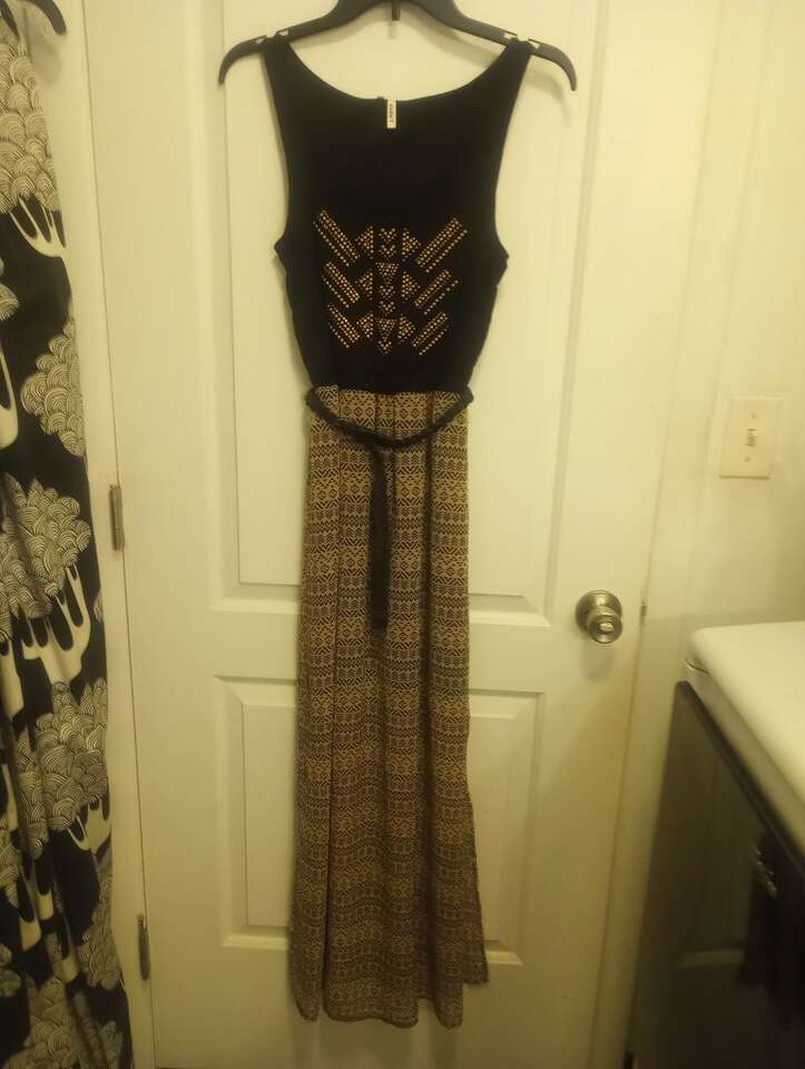 Cute Black & Tan Dress~XS