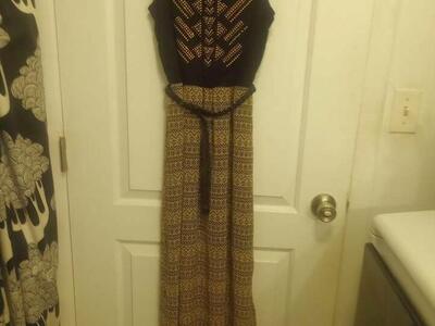 Cute Black & Tan Dress~XS