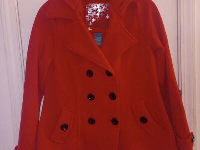 Hooded Red Jacket~Medium