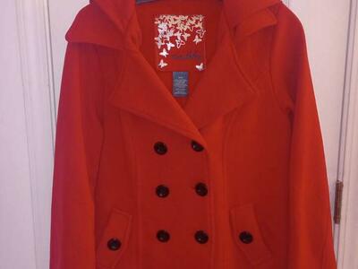 Hooded Red Jacket~Medium