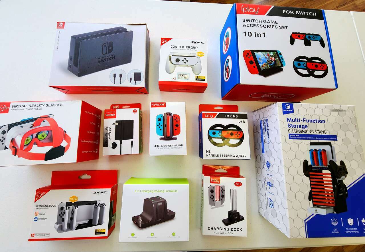 Nintendo switch accessories.