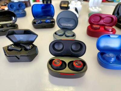 Wireless earbuds for iPhone, Samsung galaxy and Google phones. OVER 100 plus different designs.