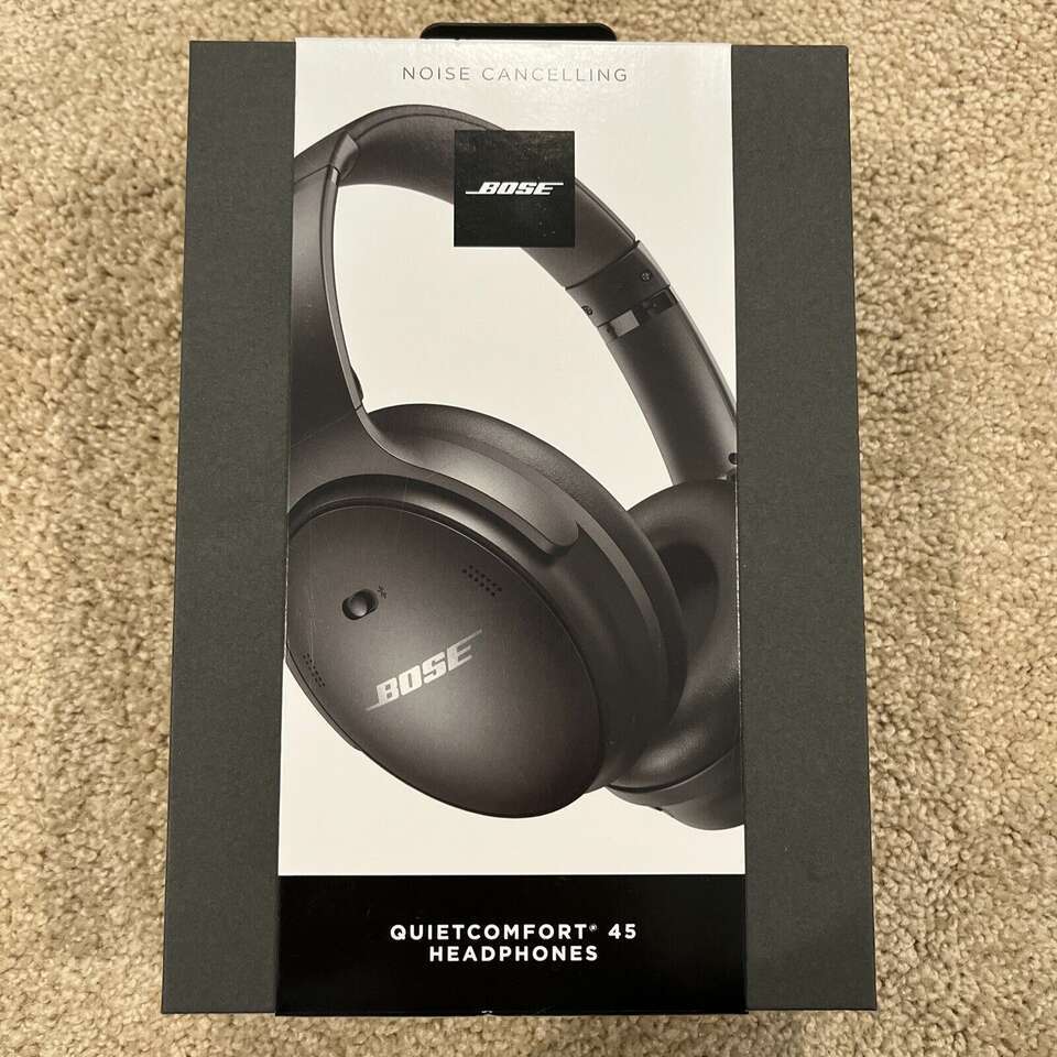 Bose QuietComfort 45 Headphones Noise Cancelling Over-Ear Wireless  Bluetooth Earphones, Black