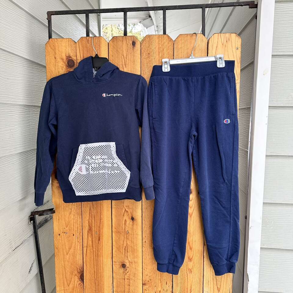 Boys Champion Pants And Hoodie