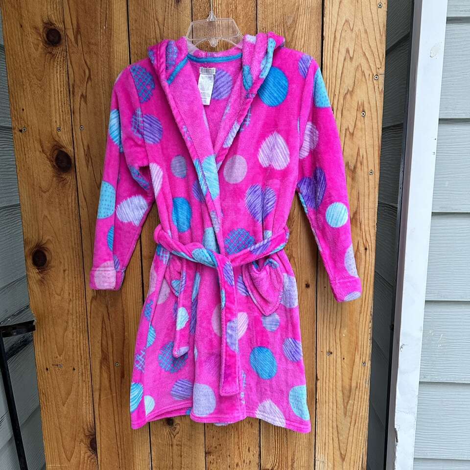 Girls Pink Robe