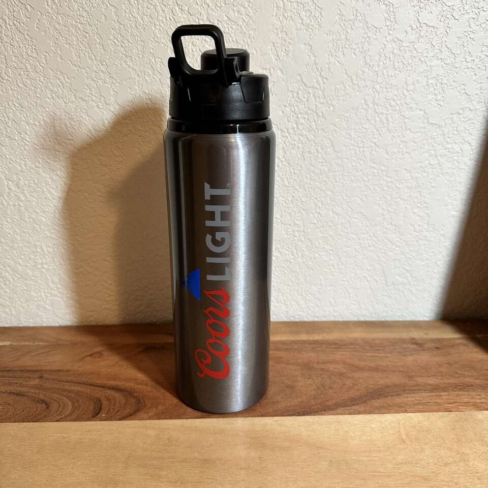New Metallic Coors Light Water Bottle