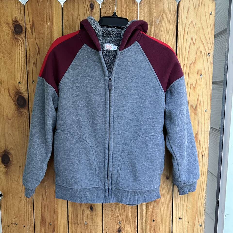 Boys Hoodie Sherpa Jacket