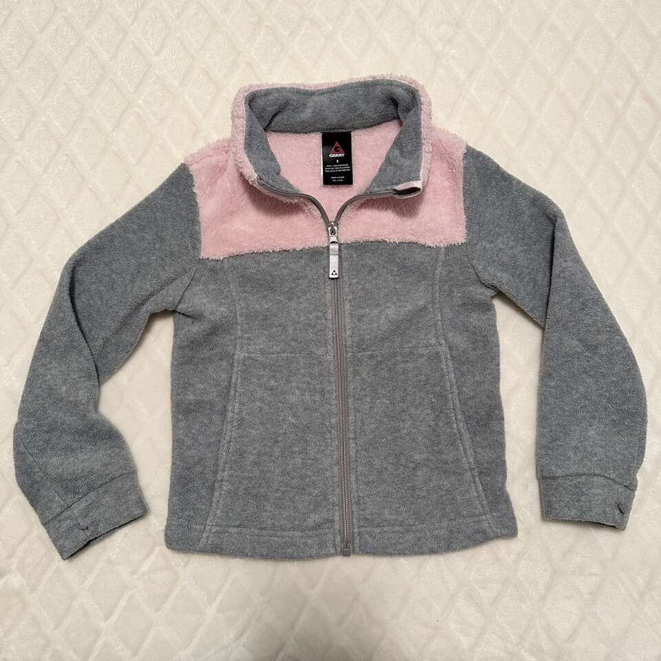 Girls Fleece Zip Up Jacket