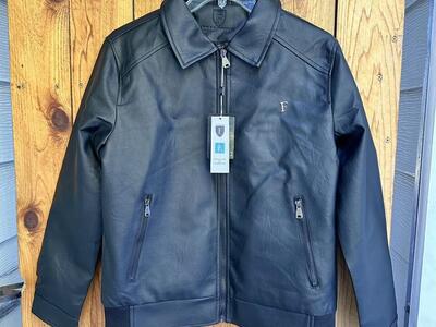 New Men’s Vegan Leather Jacket