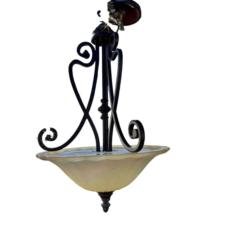 Bronze Iron Chandelier 4 Light