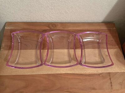 Set Of 3 Appetizer Snack Small Dishes