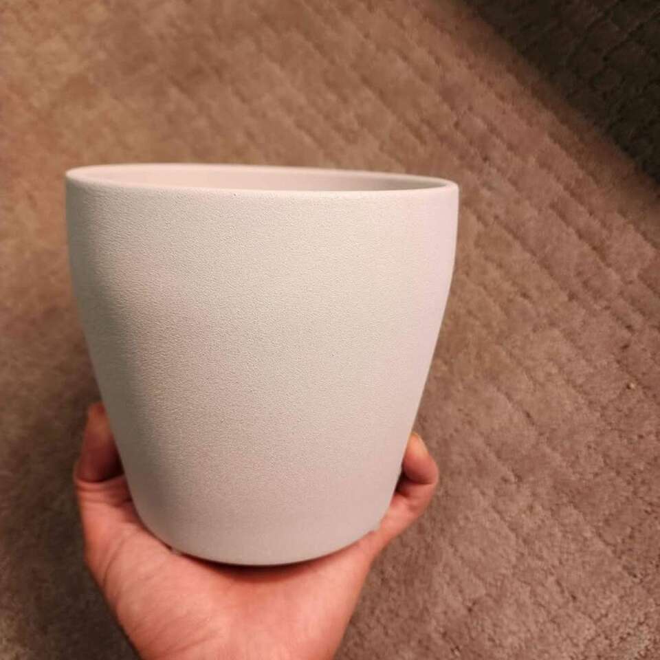 IKEA 5" ceramic plant pot