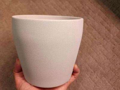 IKEA 5" ceramic plant pot
