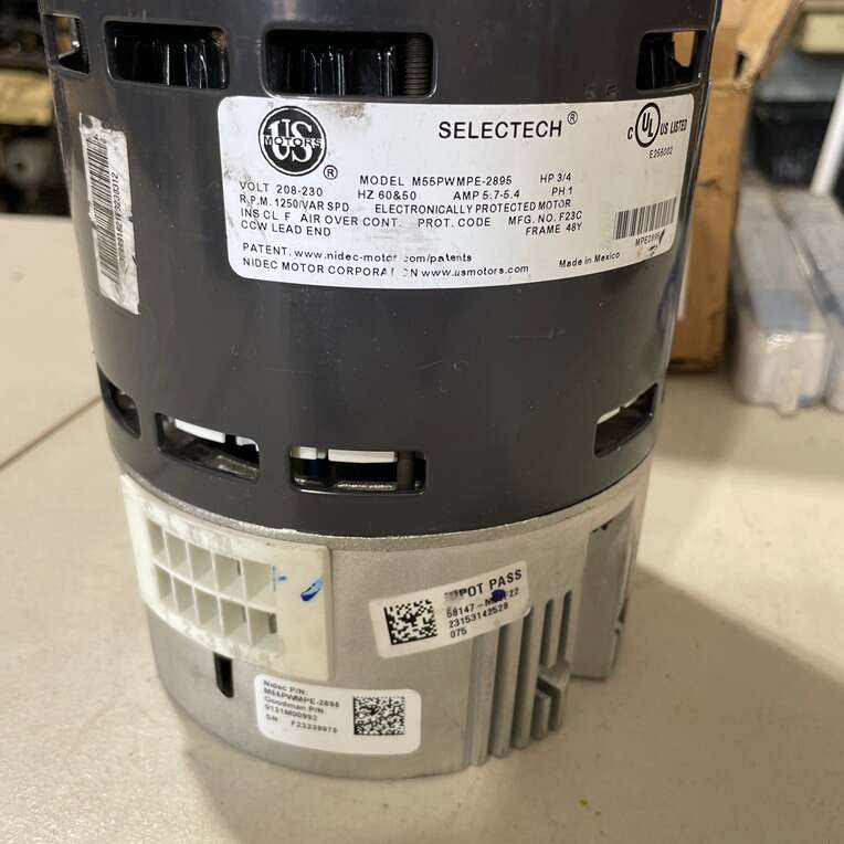 Selectech 3/4hp Blower Motor.