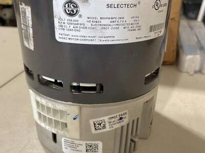 Selectech 3/4hp Blower Motor.