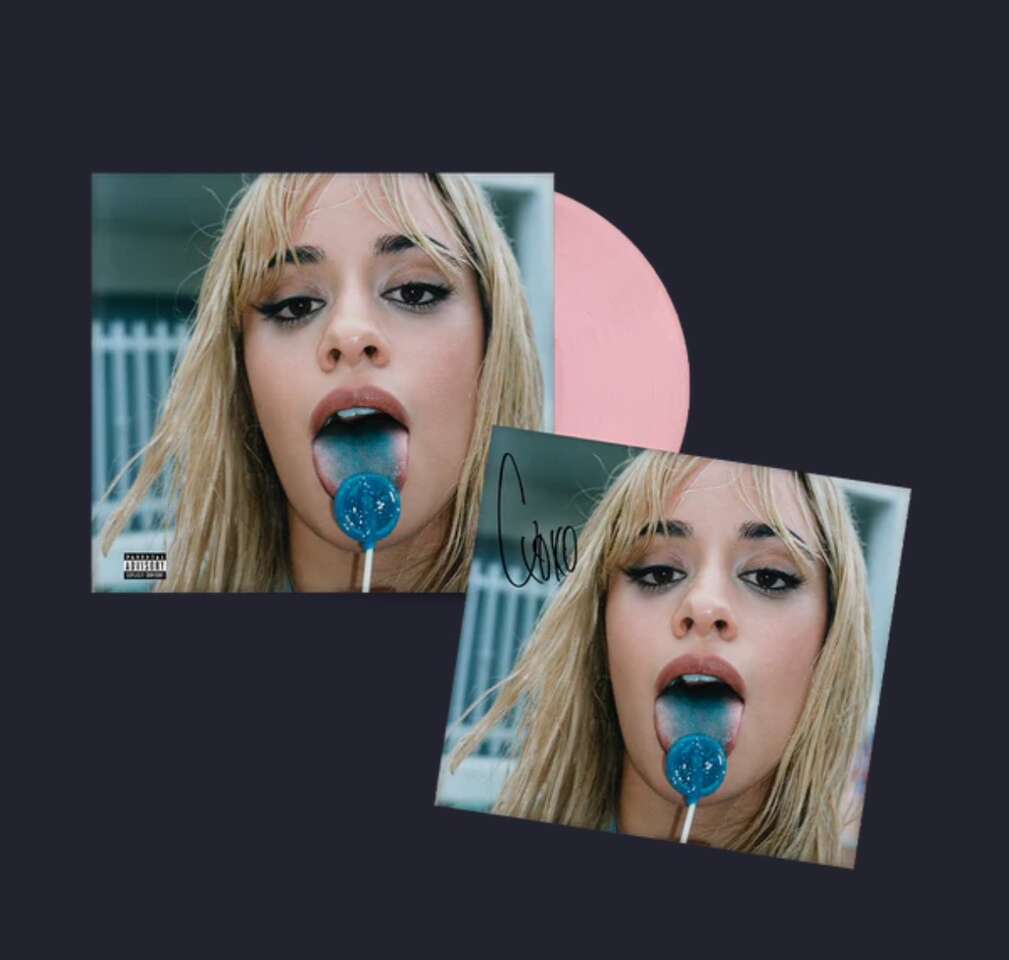 Camila Cabello- C, XOXO Signed Baby Pink Vinyl-New