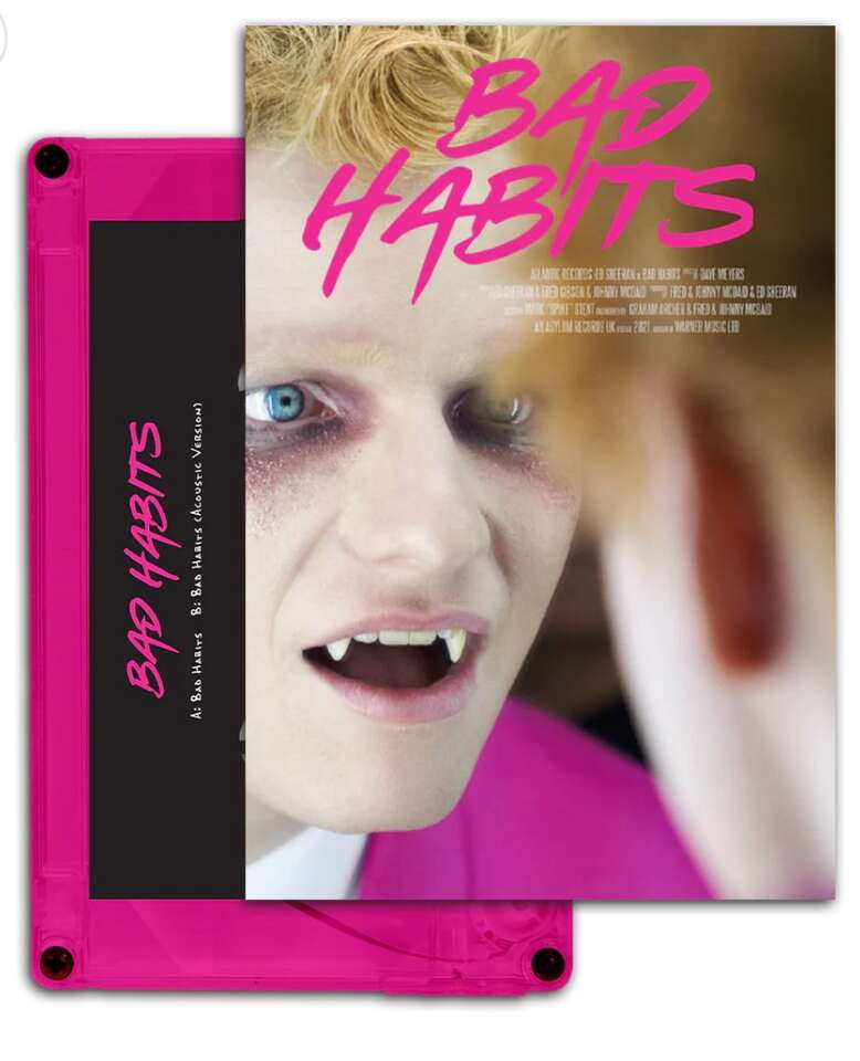 Ed Sheeran-Bad Habits (Hot Pink Cassette) X/1000