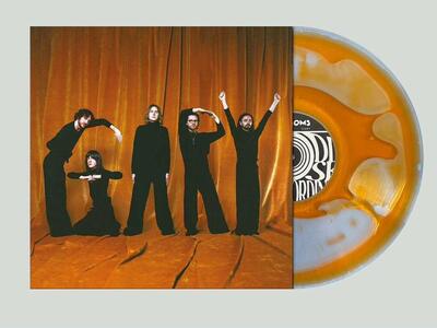 Blossoms-Gary-Orange Liquid Filled Clear Vinyl