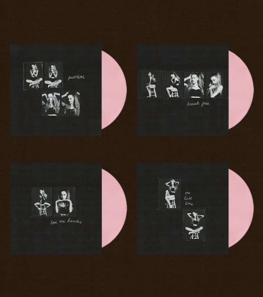 Ariana Grande-my everything 7 vinyl bundle-Pink