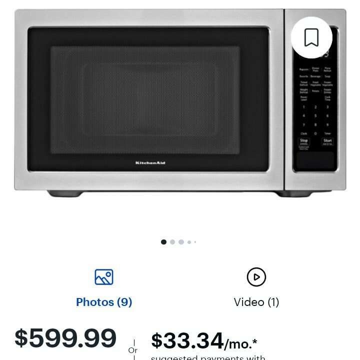 60Off (NEW) KitchenAid High End Mic… Appliances