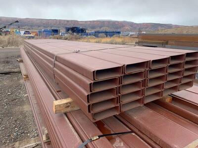 SPECIAL OFFER! New Steel CEE Purlins 8 inch x 2-1/2 inch 14ga thickness x 20', 25' length $2.79FT