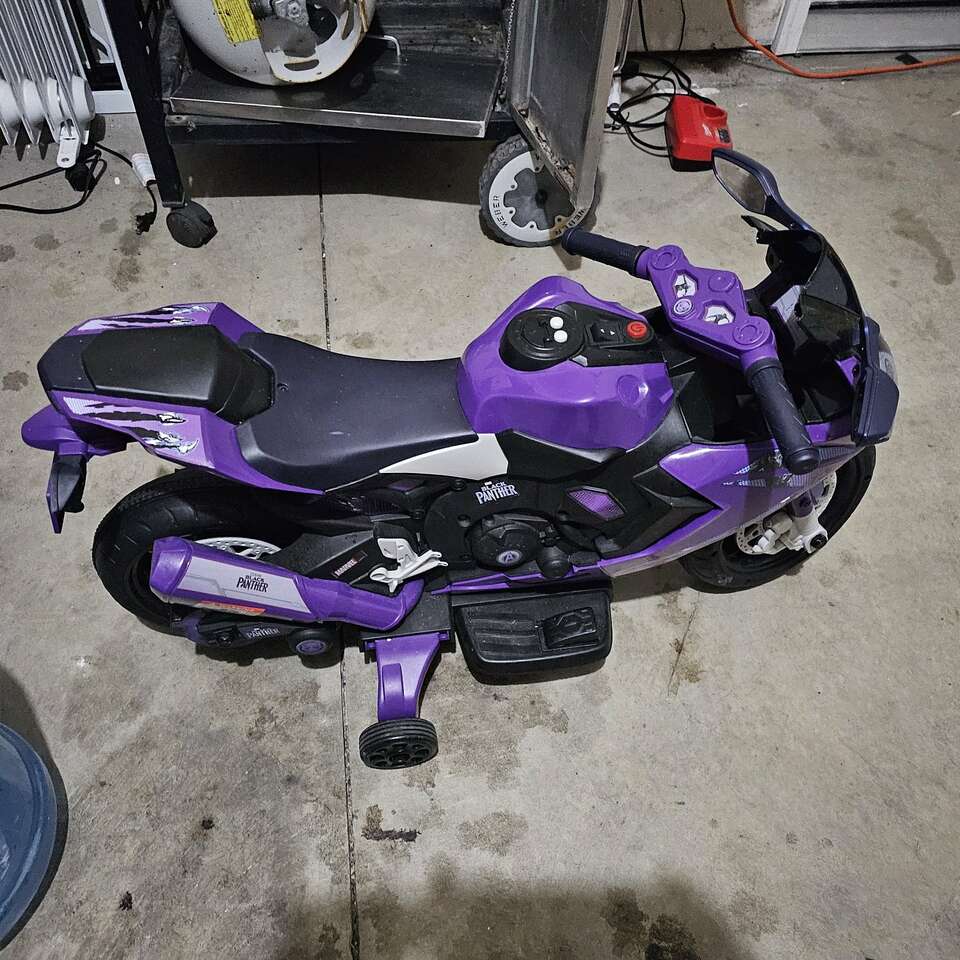 Kids Black Panther electric bike Toys