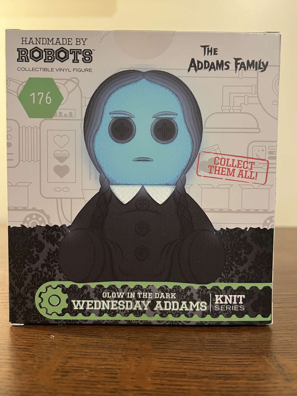 Wednesday Addams Family Knit Robots Figure - NIB