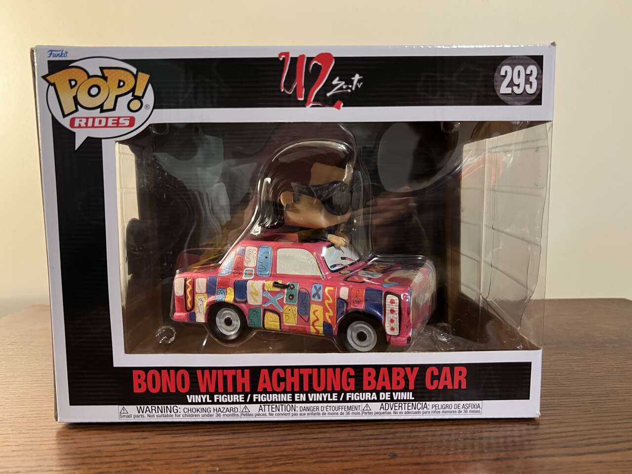 Funko Pop! Rides: U2, Achtung Baby Car with Bono - NIB