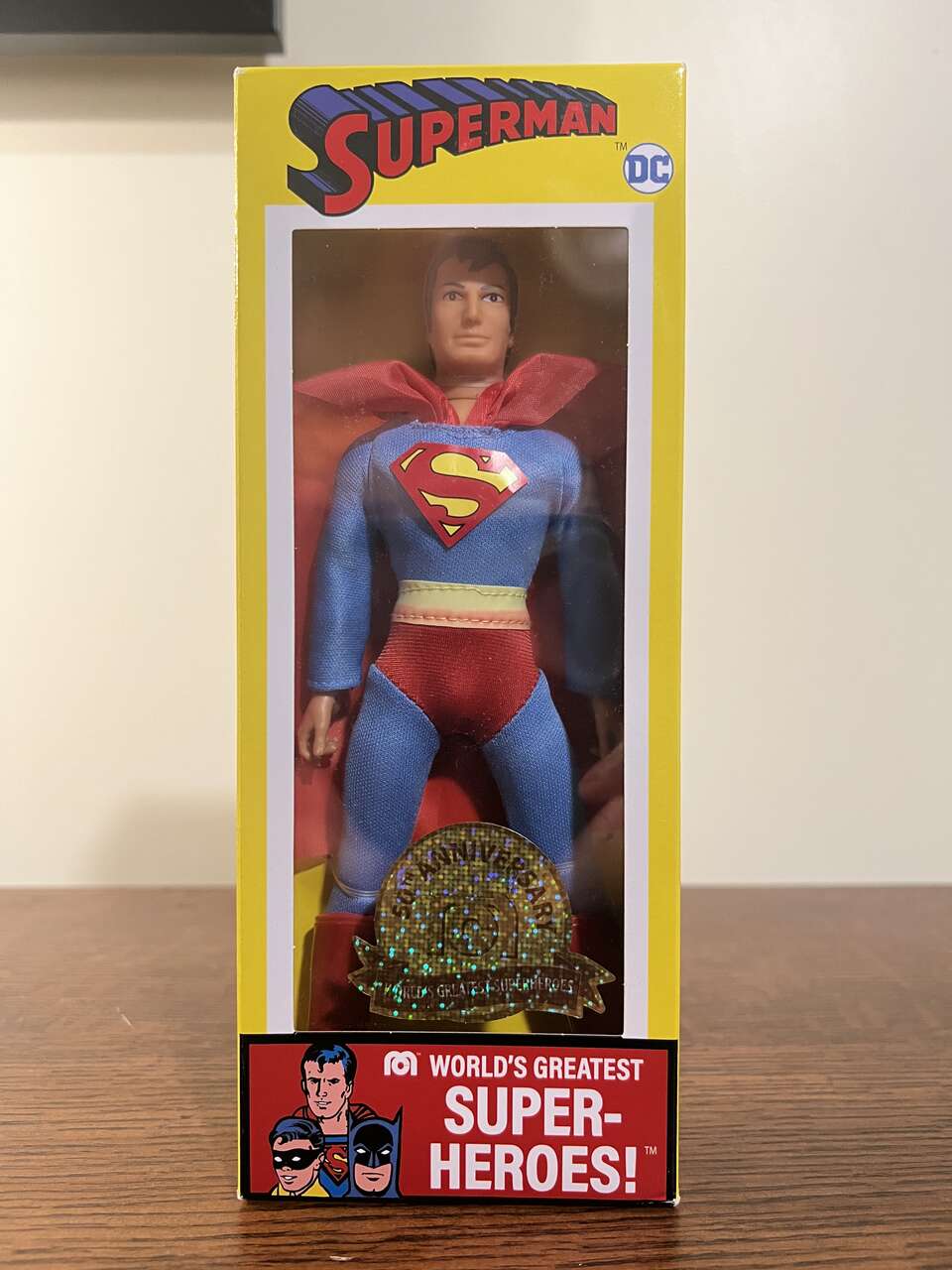 MEGO CORPORATION DC World's Greatest Super-Heroes 50th Anniversary Superman 8” Action Figure Figure - NIB