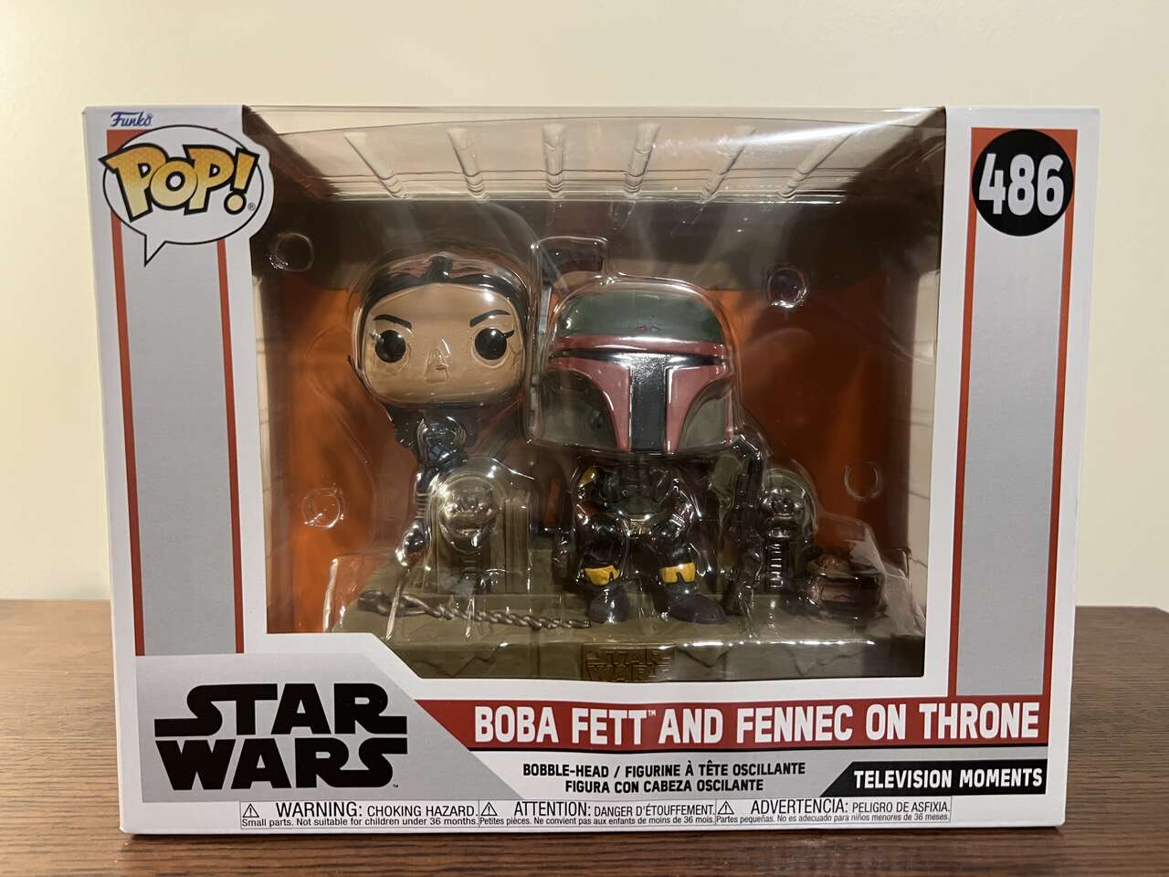 Funko Pop! Deluxe Star Wars Television Moments -  Boba Fett and Fennec on Throne #486