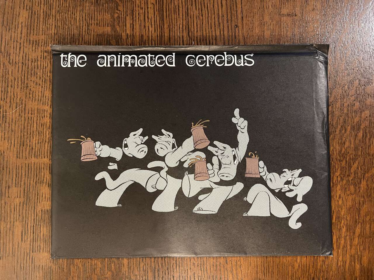 Autographed - The Animated Cerebus - A portfolio of 45 prints by Dave Sim, published by Vanaheim in 1983.