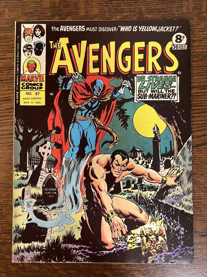 Marvel Comics - (8) UK Variants - mid 1970's - Avenger, Spider-Man, Avengers Featuring Dr. Strange