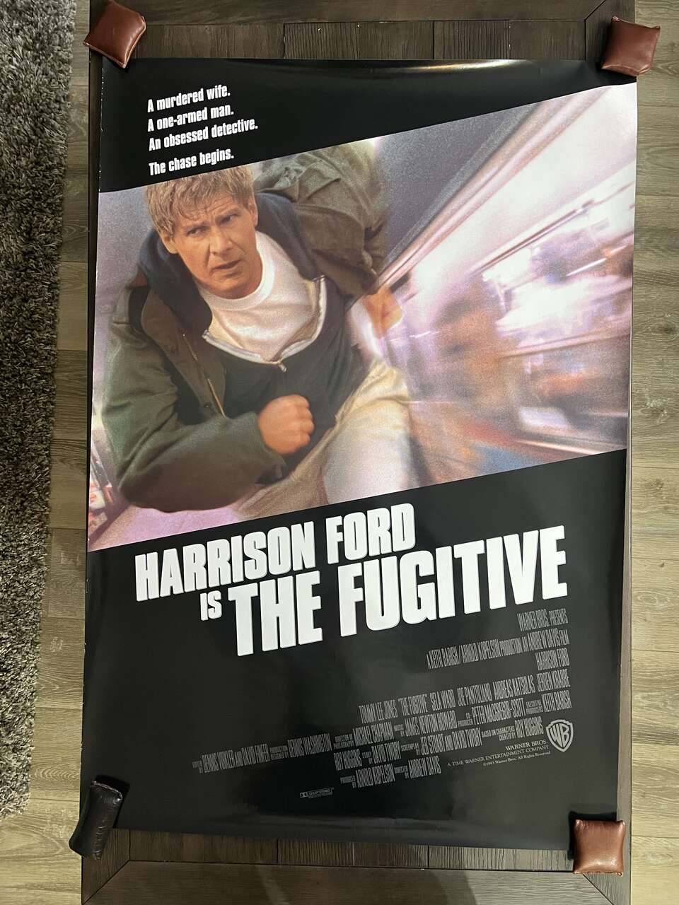 Harrison Ford “The Fugitive” Movie Poster - Tommy Lee Jones