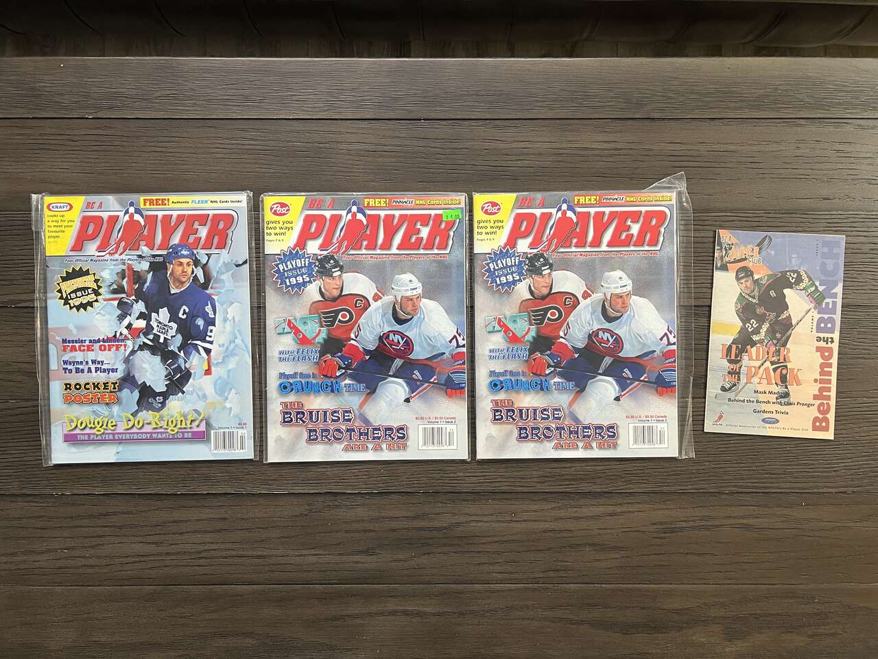 Kraft Be A Player NHL Magazines – Free Hockey Cards included – Issue 1 and Issue 2 (x2)