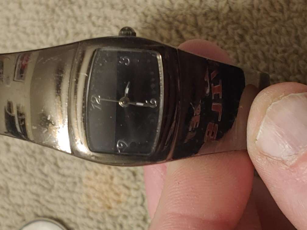 Ladies Cufflinks Self Adjusting Watch Band new bat