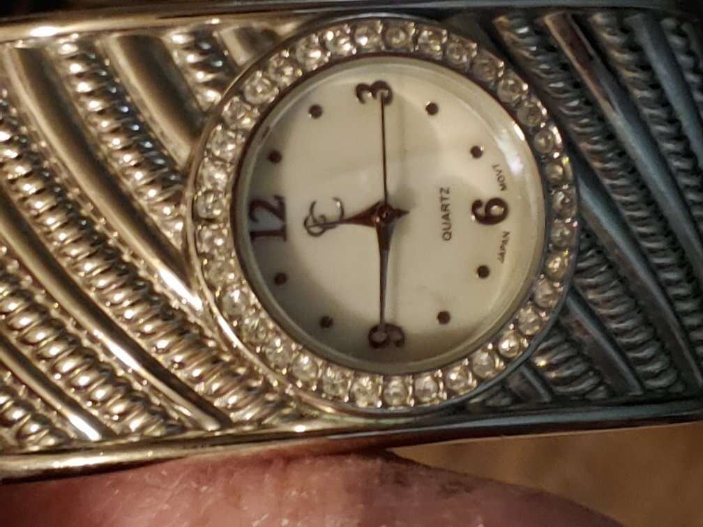 C C Ladies Cuff Link watch with Japanese Movement