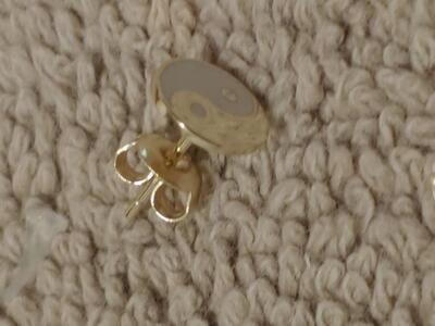 Ying Yang .925 Sterling Silver Earings