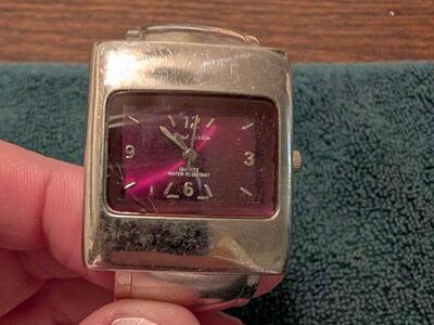 Paul Jardian Ladies cufflink watch with Japanese Movement and new battery.