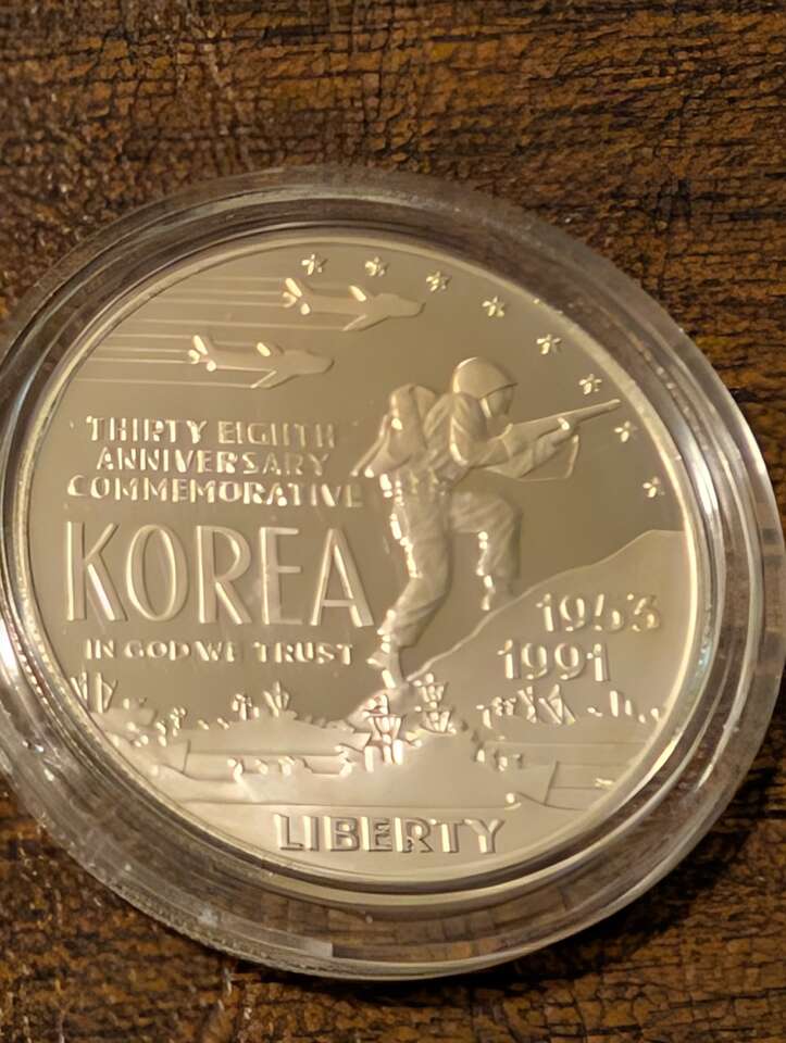 1991-P 38th Anniversary Korean commemorative coin