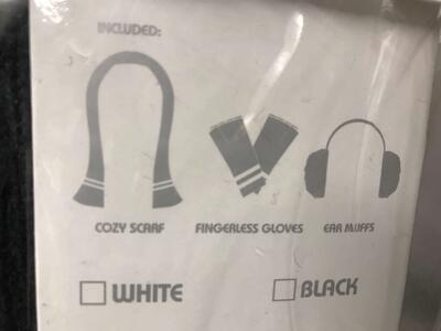 Ride snowboards gloves scarf and earmuffs great christmas gift or stocking stuffers